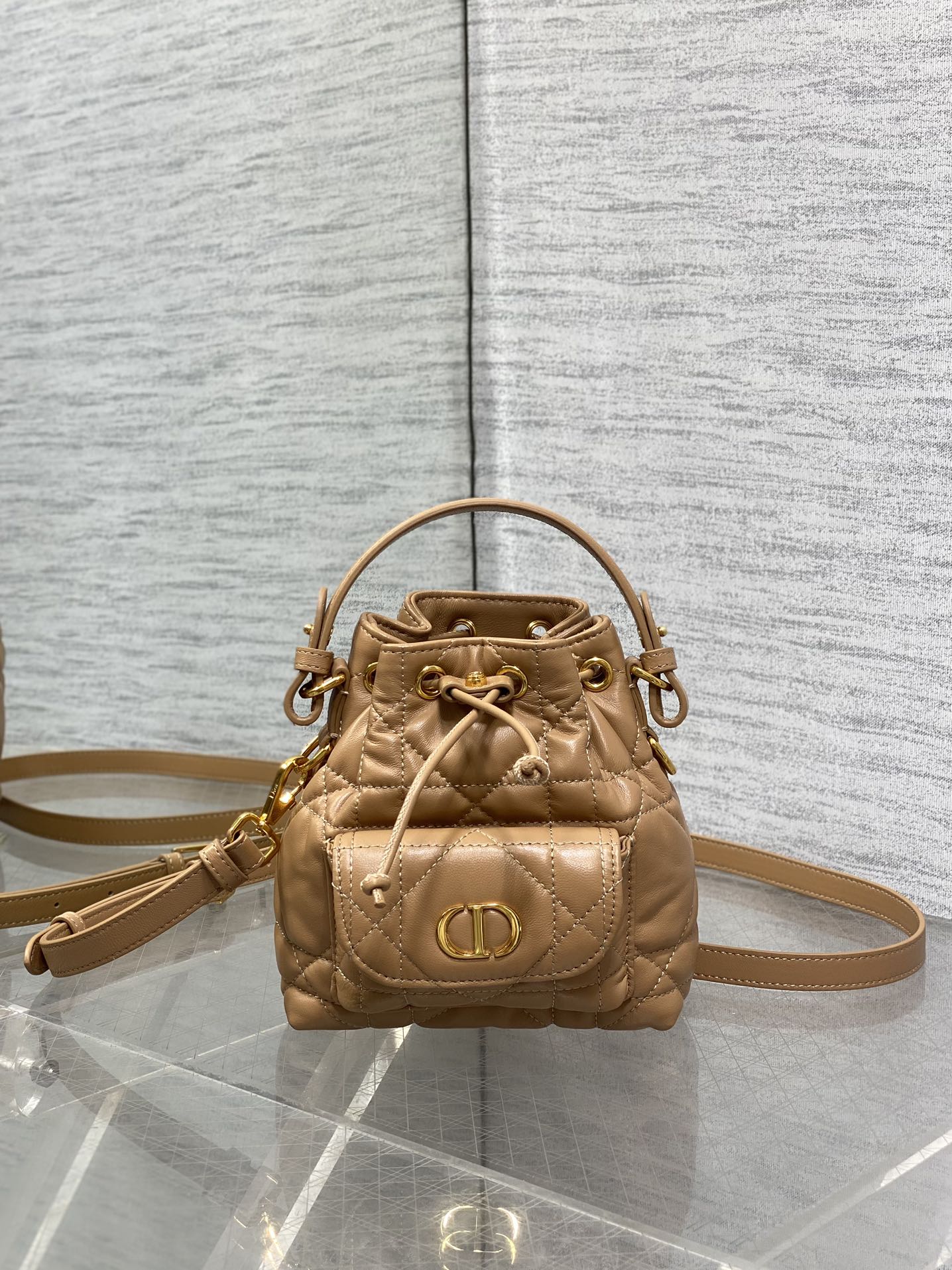Dior micro Caro bucket bag
