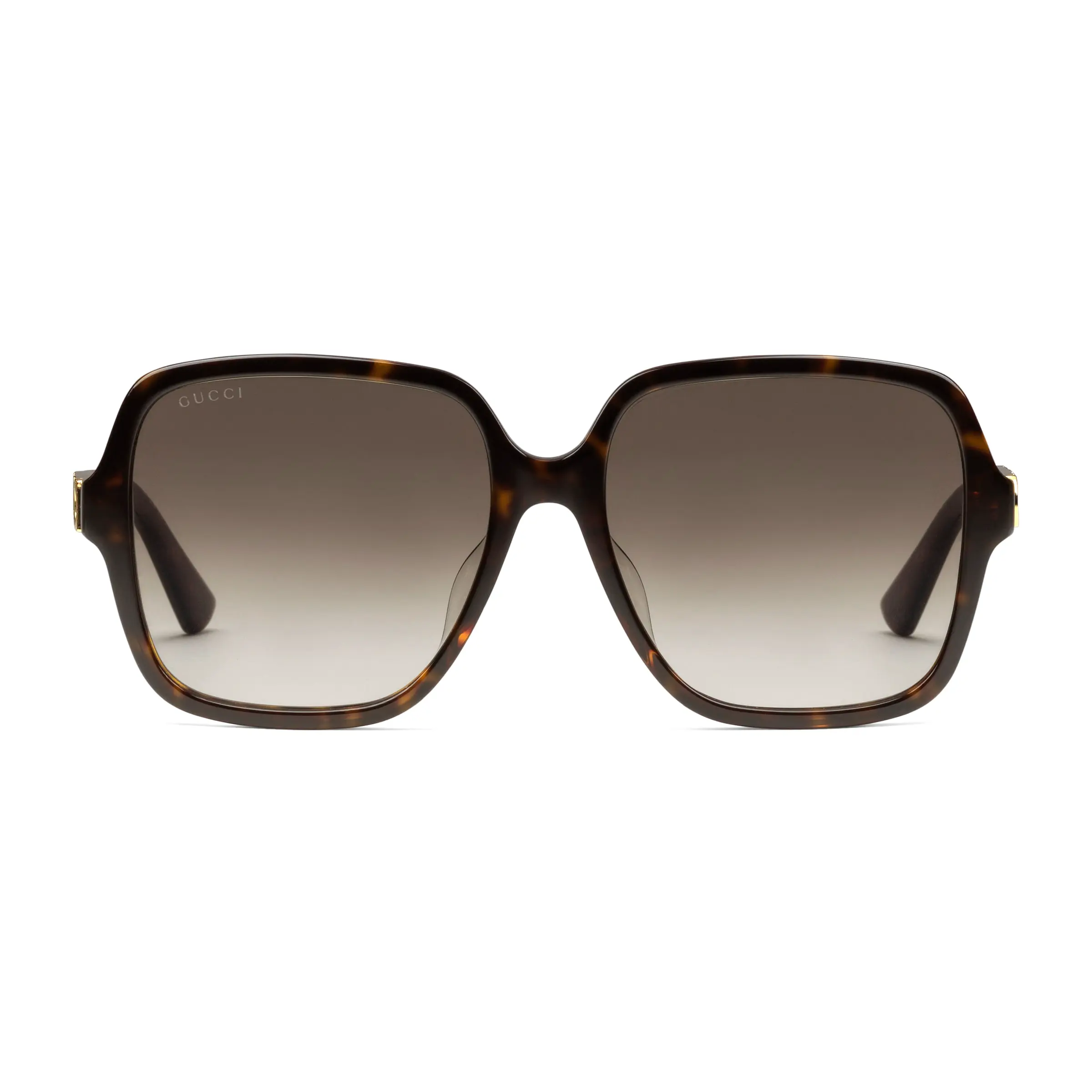 Gucci low bridge fitted rectangular frame sunglasses