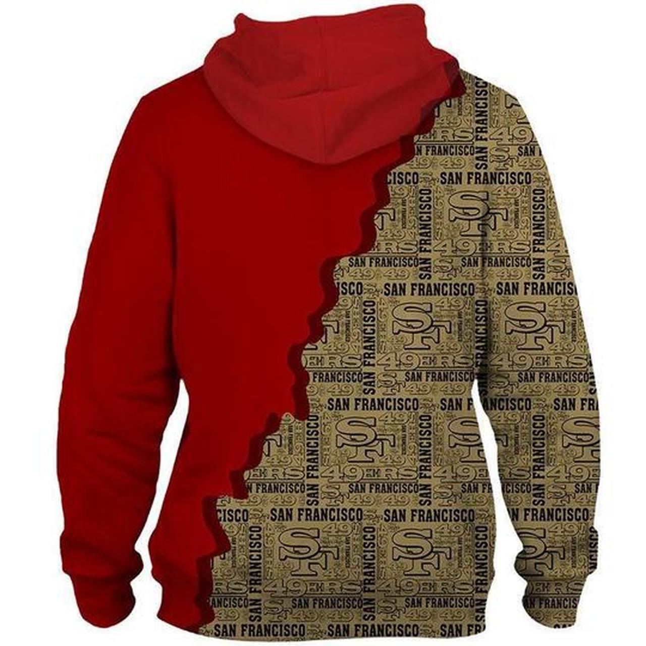 SAN FRANCISCO 49ERS 3D HOODIE SSFF49013