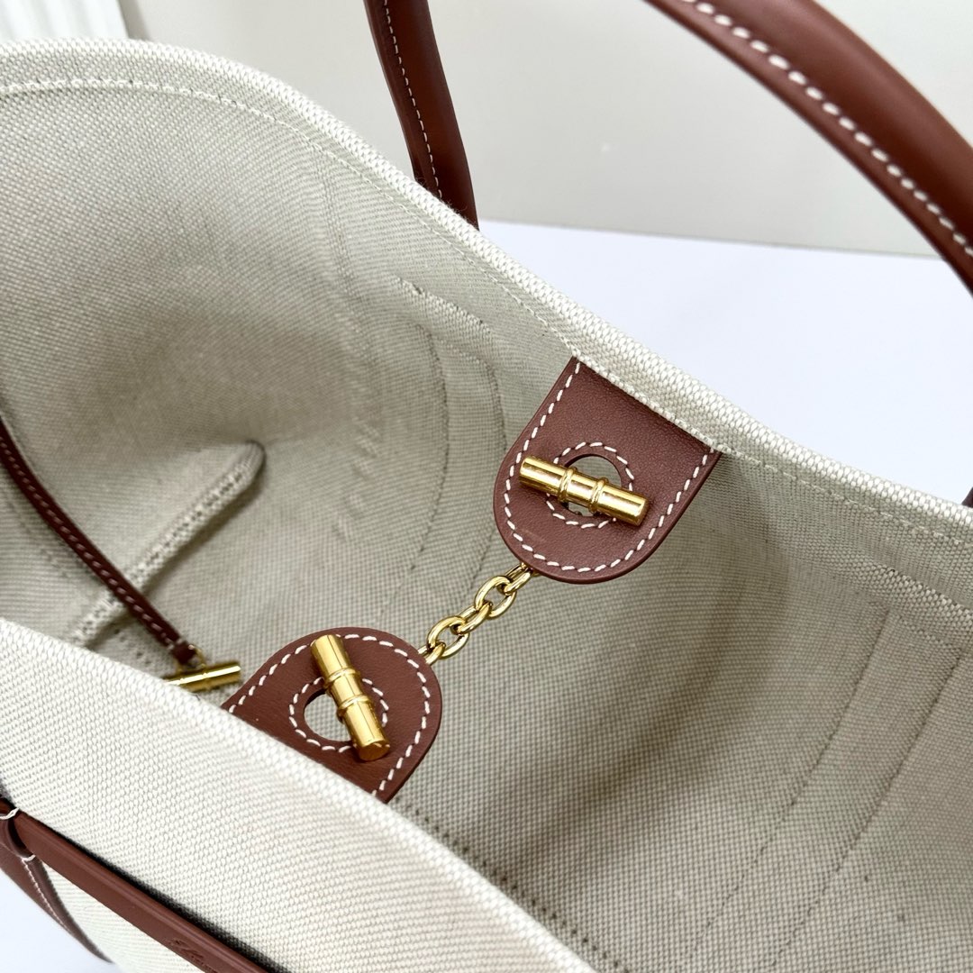 Loro Piana Ghiera Shoer Small Shopping Bag FAO7473