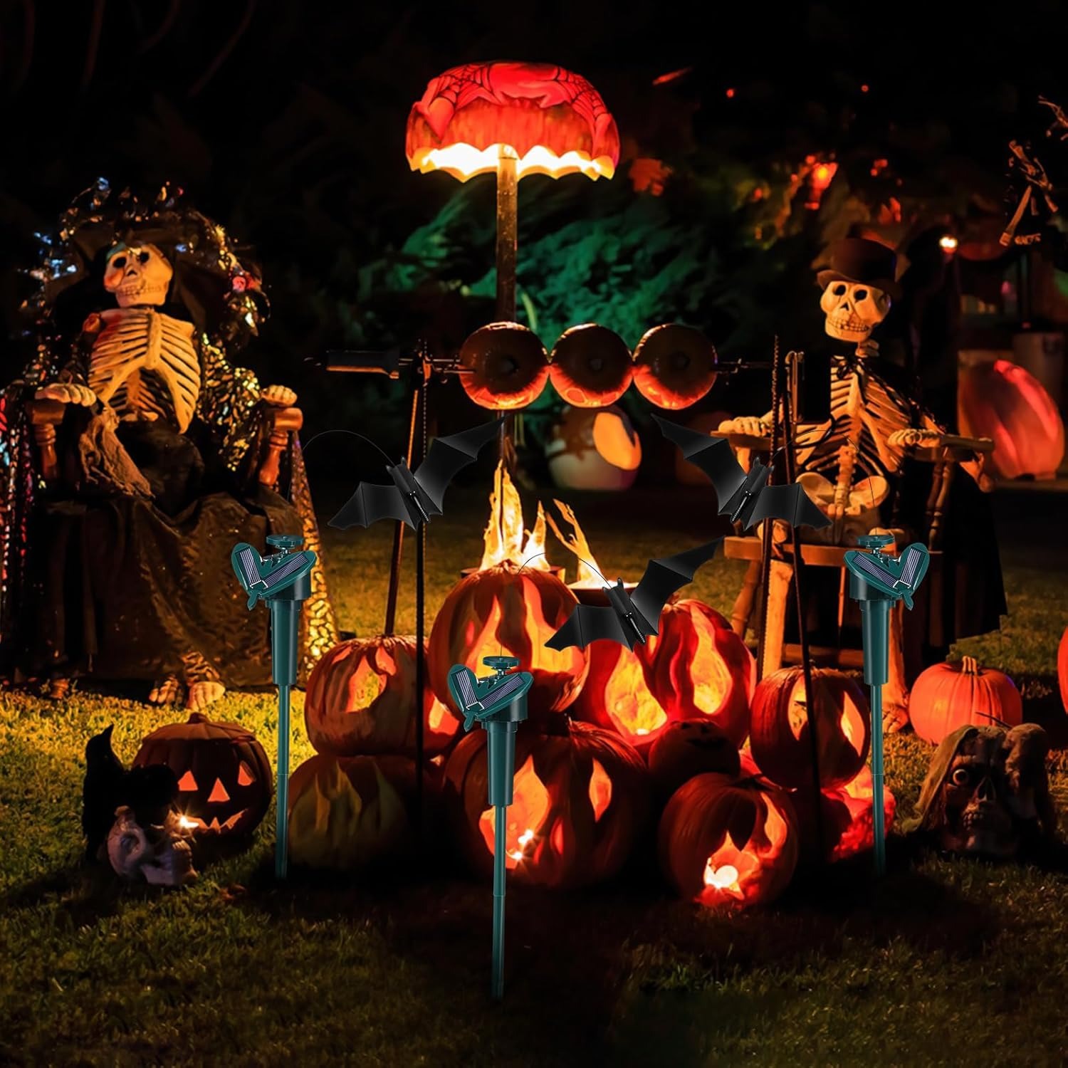 🔥Last Day Sale - 45% OFF🔥Halloween Flying Bat Solar Decorative