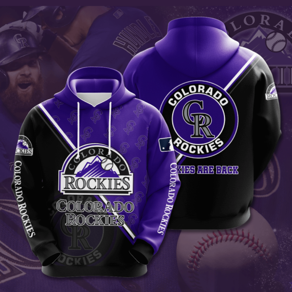 COLORADO ROCKIES 3D HOODIES CR008