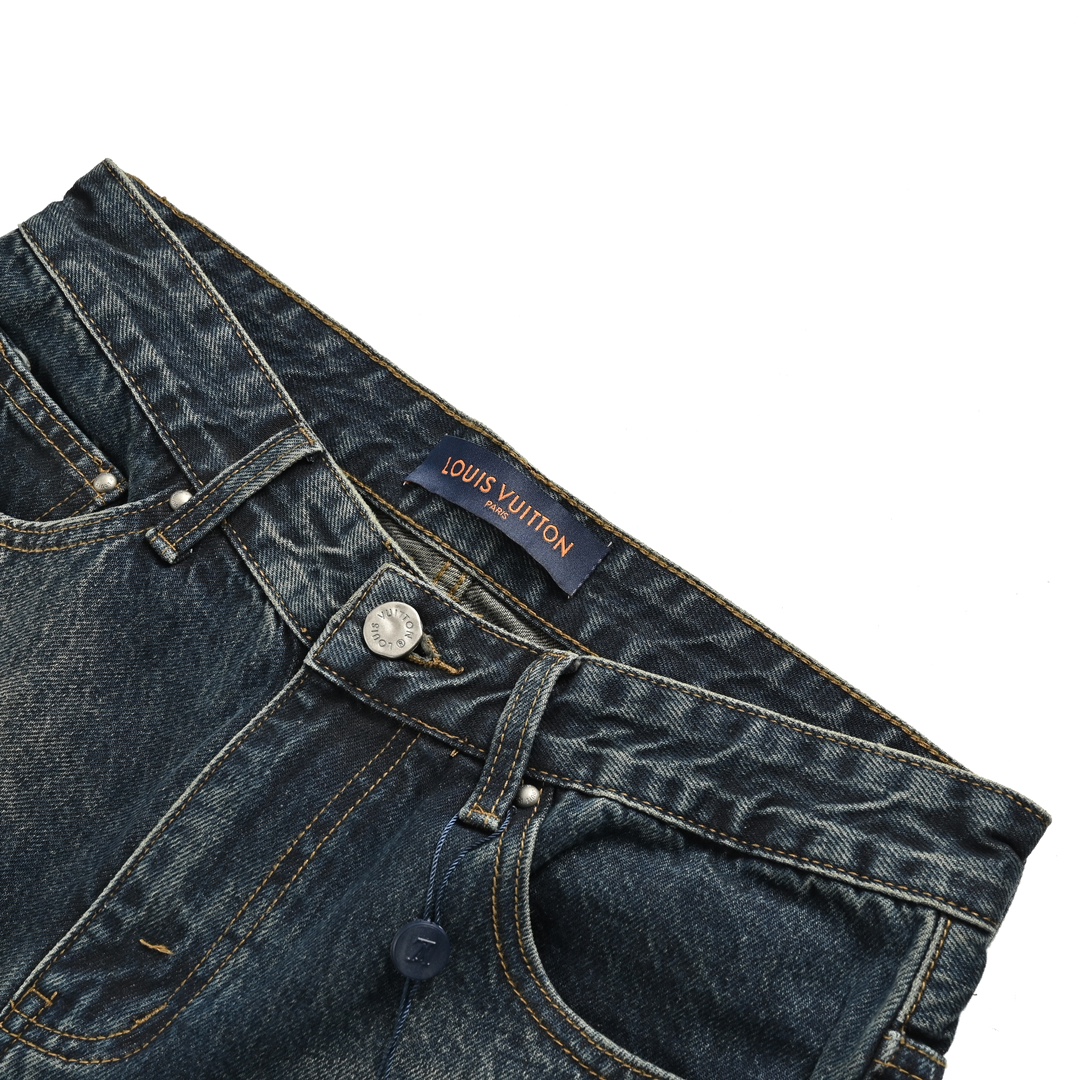 Louis Vuitton 23Fw tooling embroidered jeans