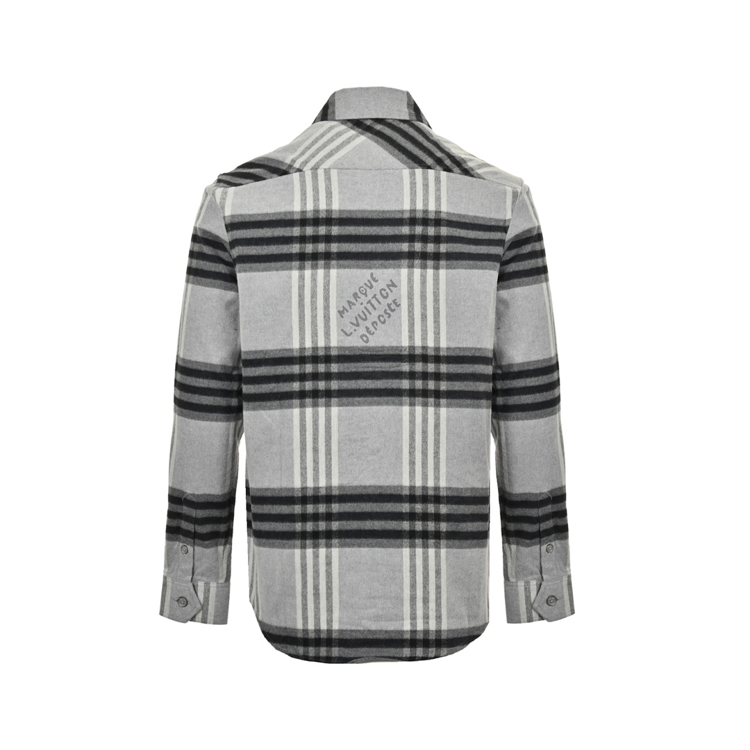 Louis Vuitton 24Fw flannel check shirt