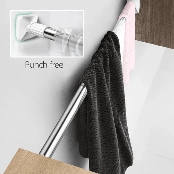 Perforation-free Wardrobe Hanging Support Hanger Expansion Rod