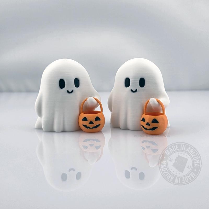 💥ON SALE💥Cute Tiny Trick or Treat Ghost Halloween Decoration Desk Display