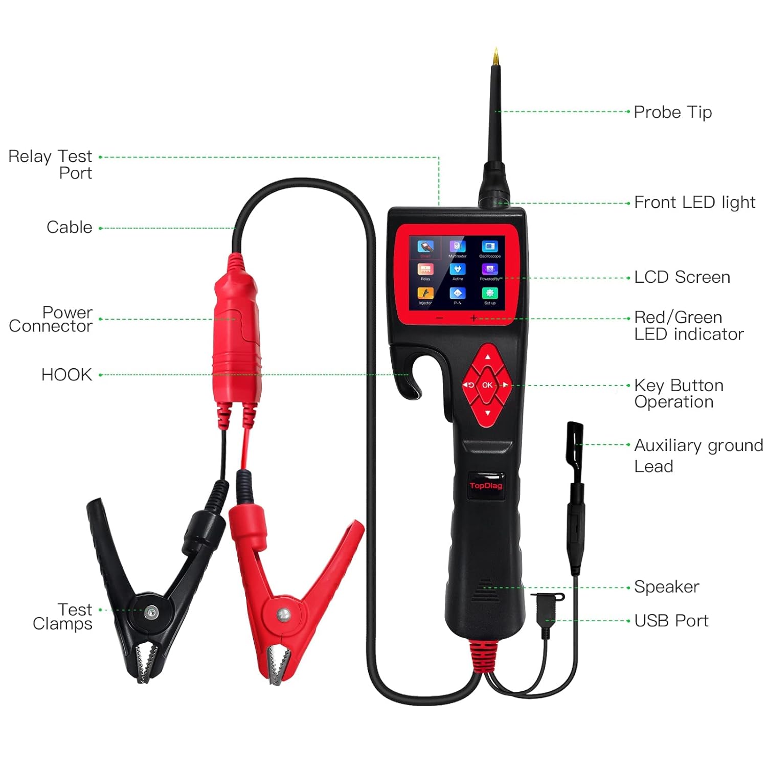 TopDiag Power Circuit Probe Kit Automotive Circuit Tester