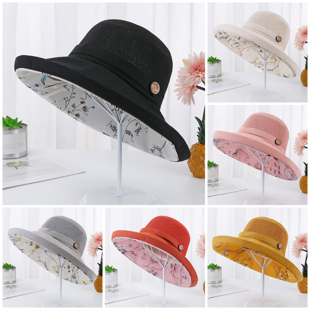 🔥Last Day Promotion-[SAVE 50% OFF]--Women Mesh Foldable Sun Hats UV Protection UPF--BUY 3 GET 15% OFF & FREE SHIPPING NOW