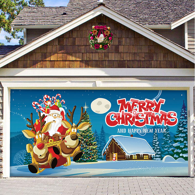 Hot Sale-2023 New Christmas Garage Door Decoration