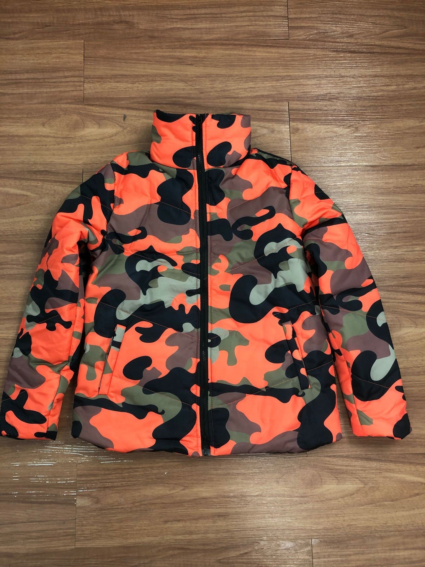 Women Clothing Wearable Colorful Camouflage Printing Dyeing Bread Coat down Jacket Cotton Padded Jacket