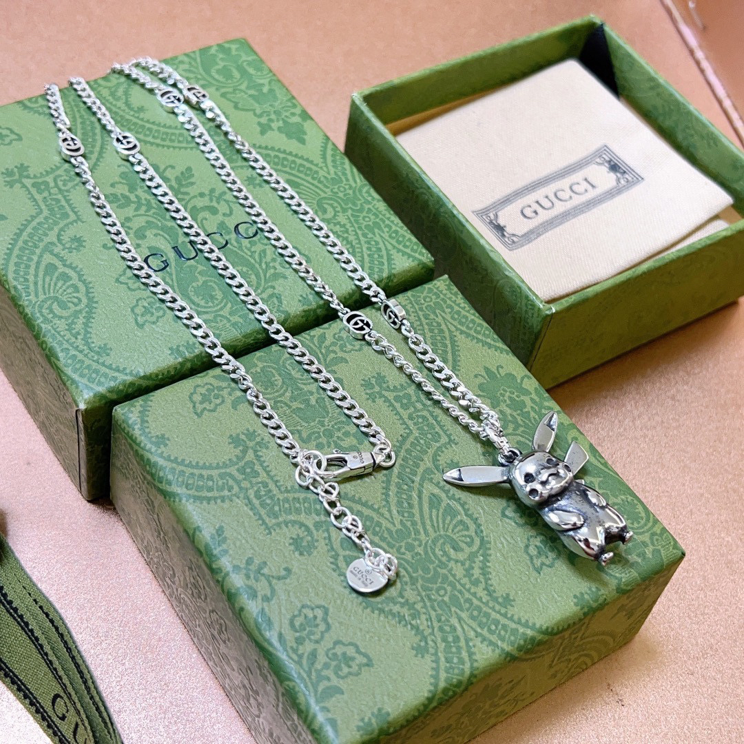 Gucci Anger Forest Series GG Pikachu Vintage Necklace