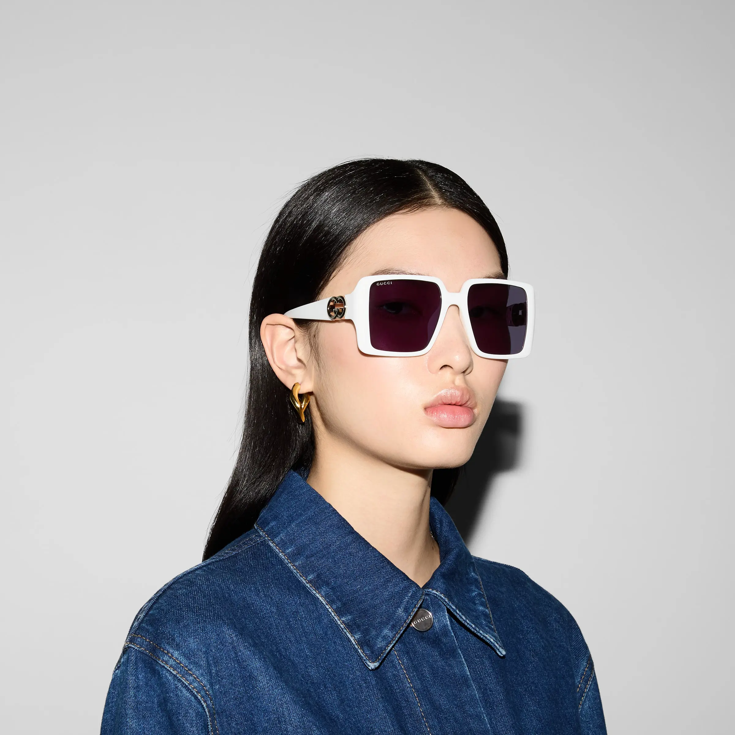Gucci Fit Square Frame Sunglasses