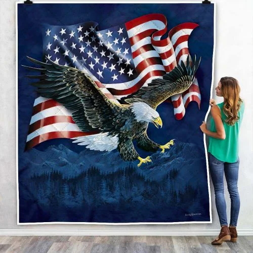 American Eagle Quilt Blanket