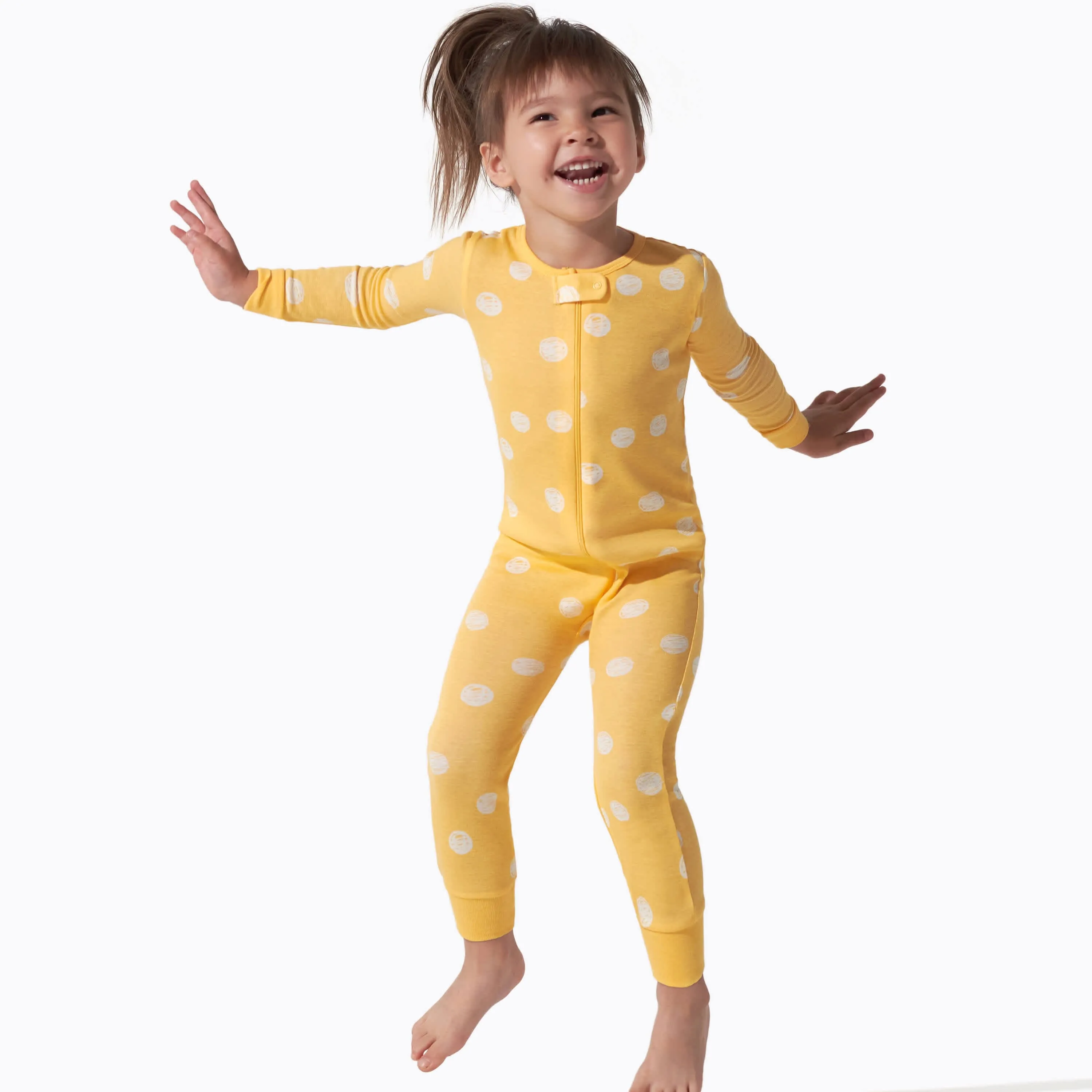 3-Pack Baby & Toddler Girls Floral Fox Snug Fit Footless Pajamas