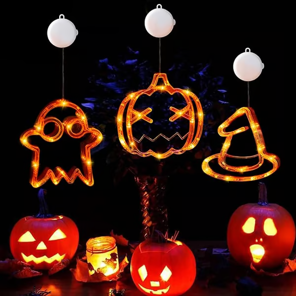 🌟On Sale🎃Halloween Decorations Window Lights with Suction Cups