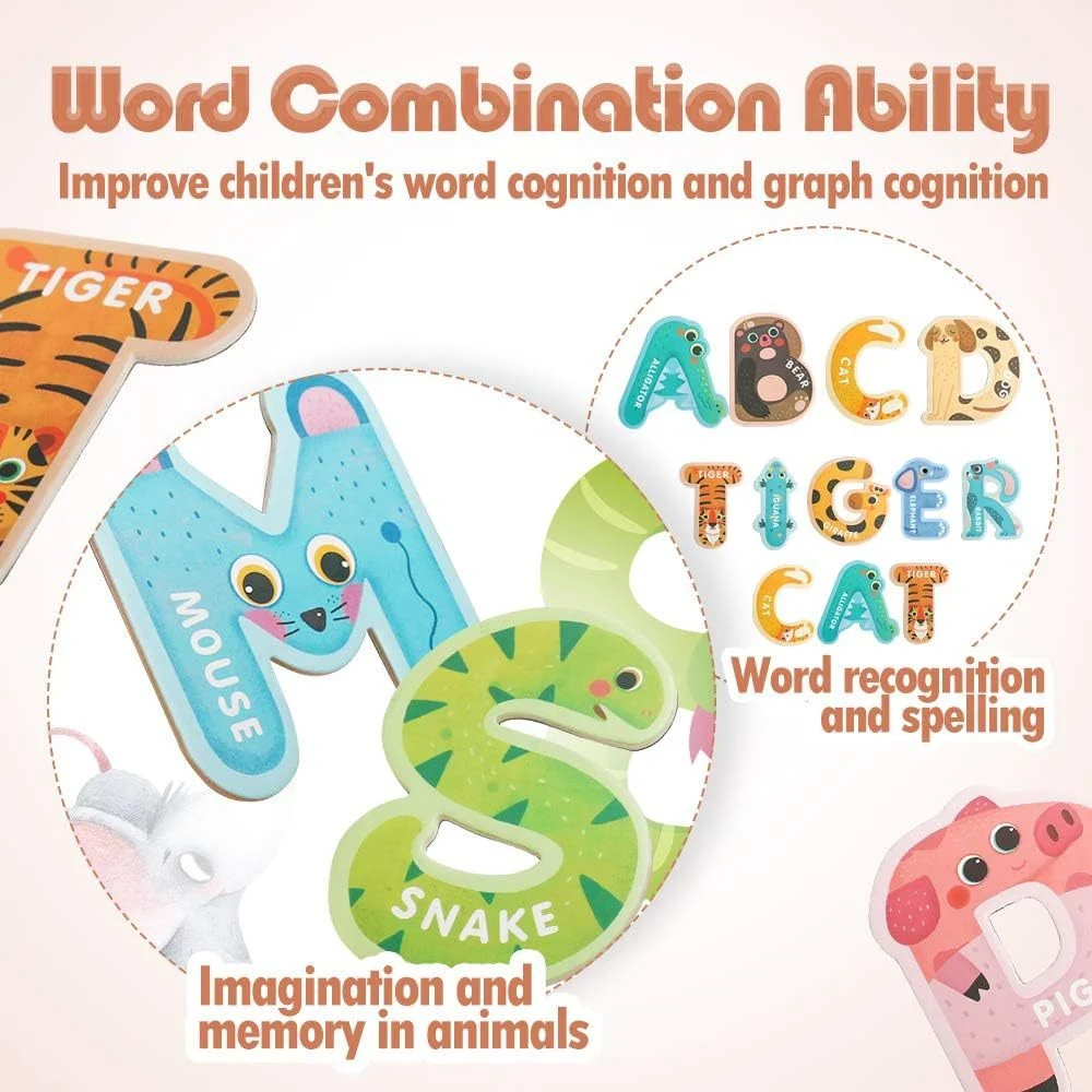 👍Last Day Promotion 50% OFF 💥 Animal-shaped Magnetic Alphabet ✨ BUY 2 FREE SHIPPING