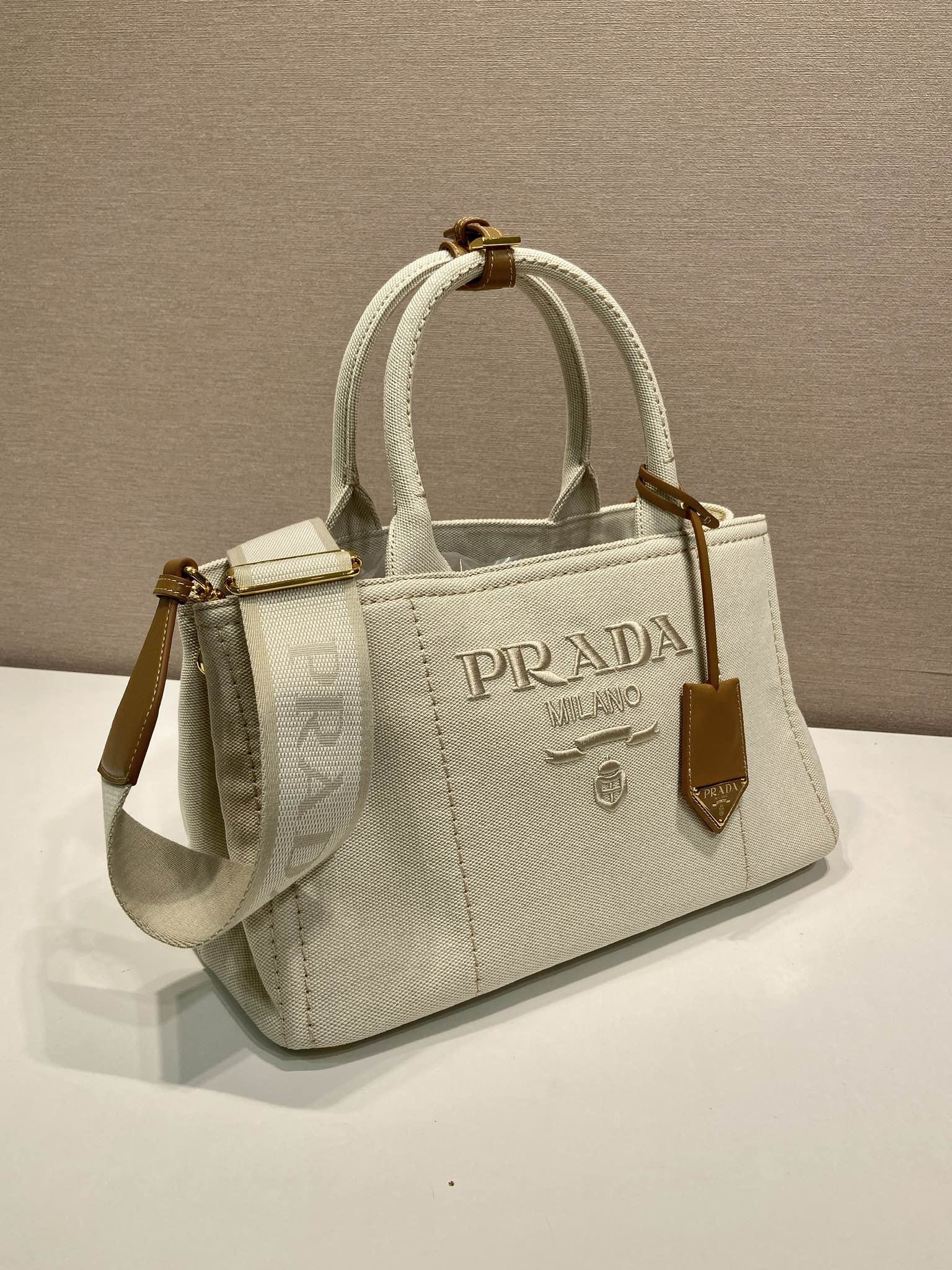 Prada Canvas Medium Handbag 1BG554