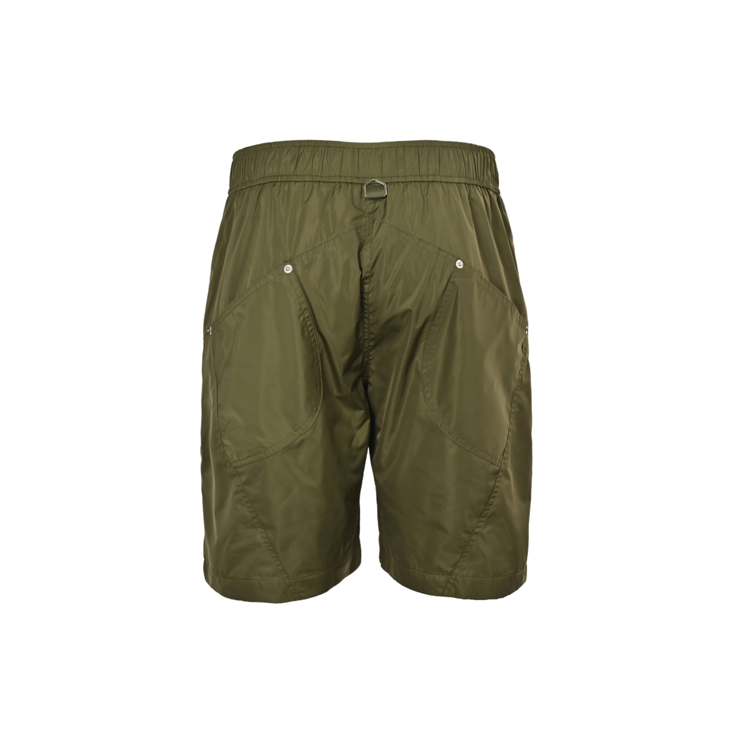 Prada 25ss triangle logo zip pocket nylon shorts