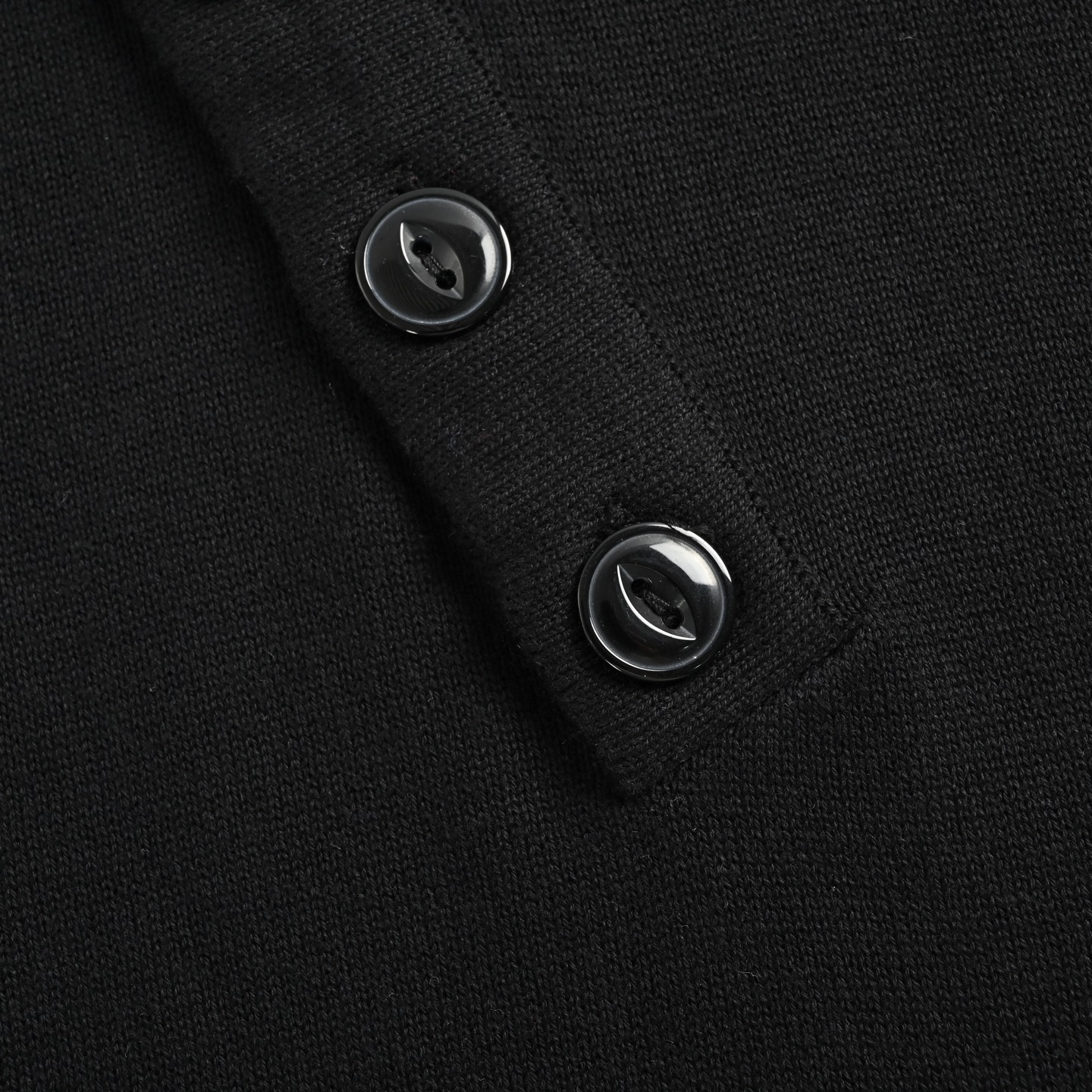 Fendi 25ss oblique button knitted Polo short sleeve
