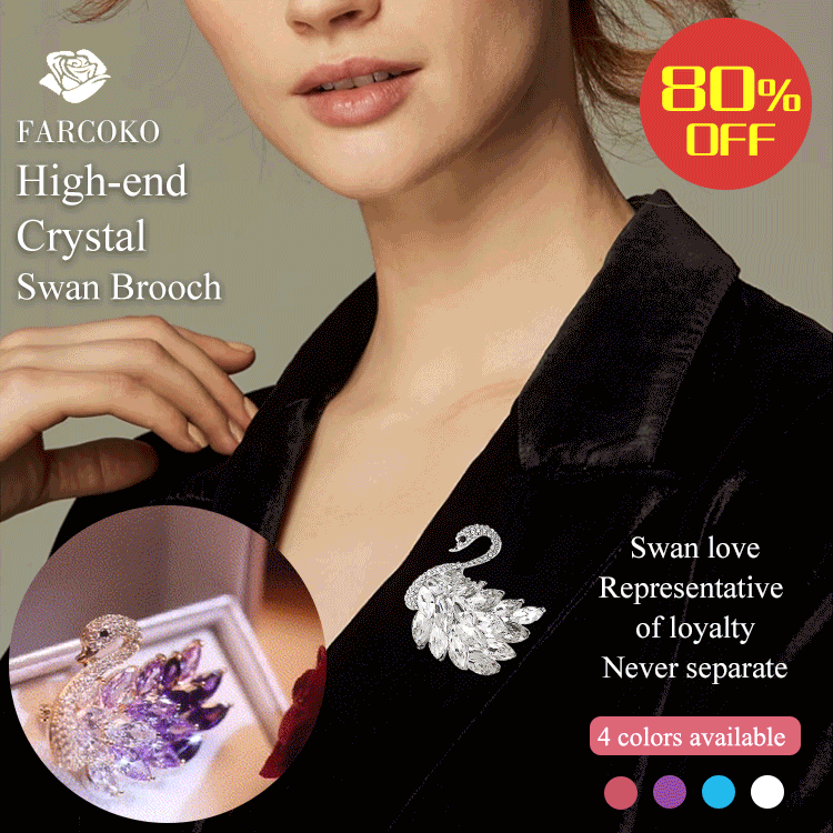 🎄🎅 Early Christmas Sale 80% OFF - Elegant Vintage Crystal Swan Brooch 🔥 Buy 3 items and save 10% off & Free Shipping