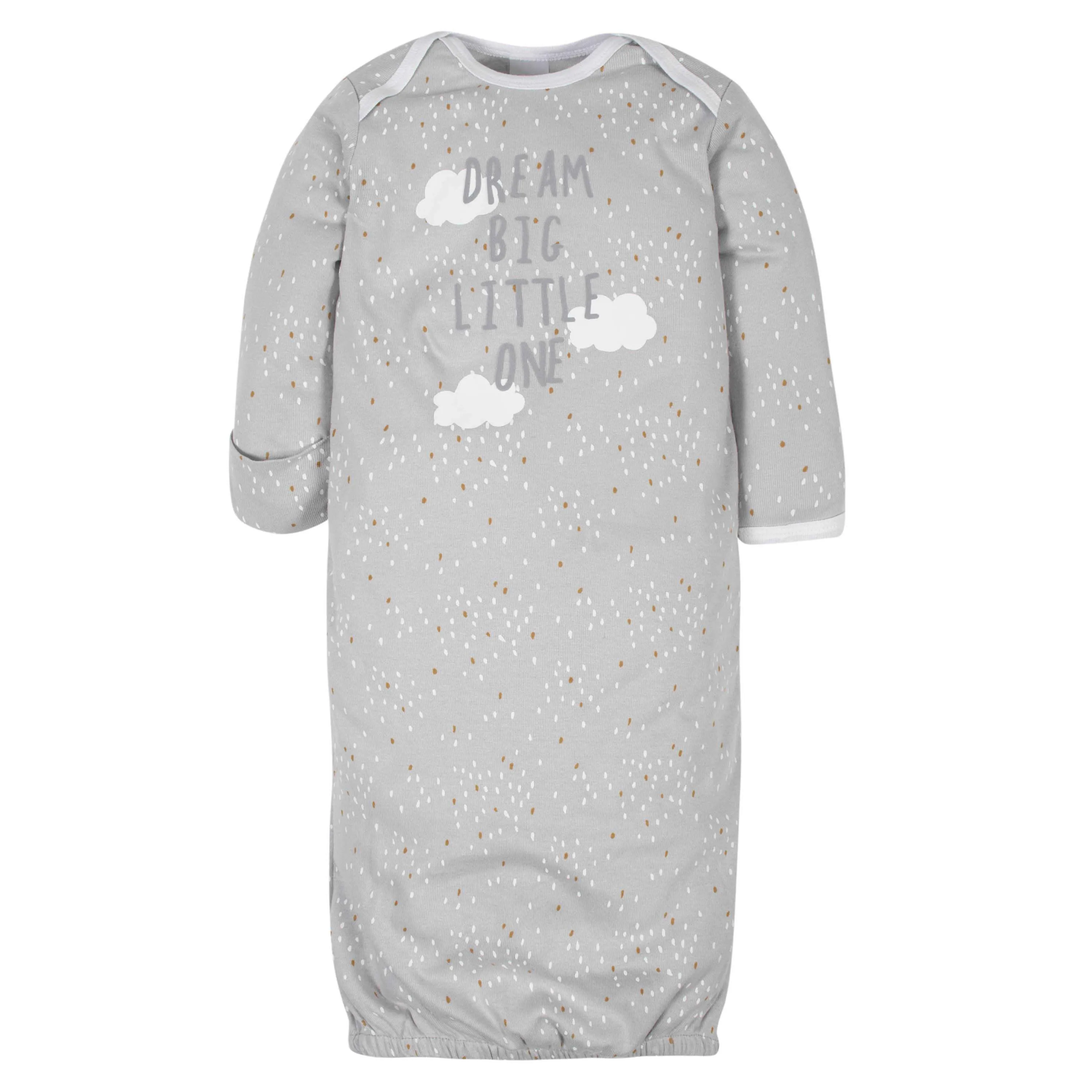 4-Pack Baby Neutral Sheep Gowns