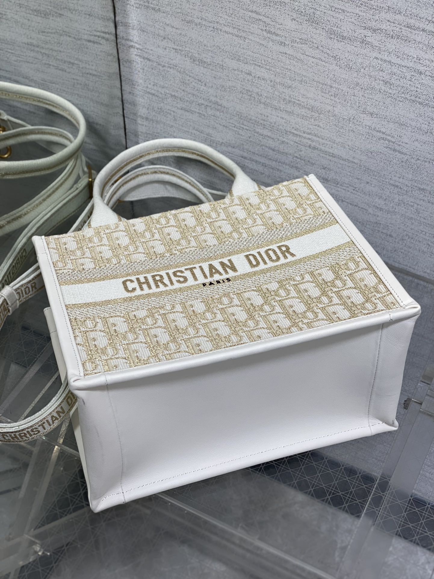 Dior Embroidered Tote Small