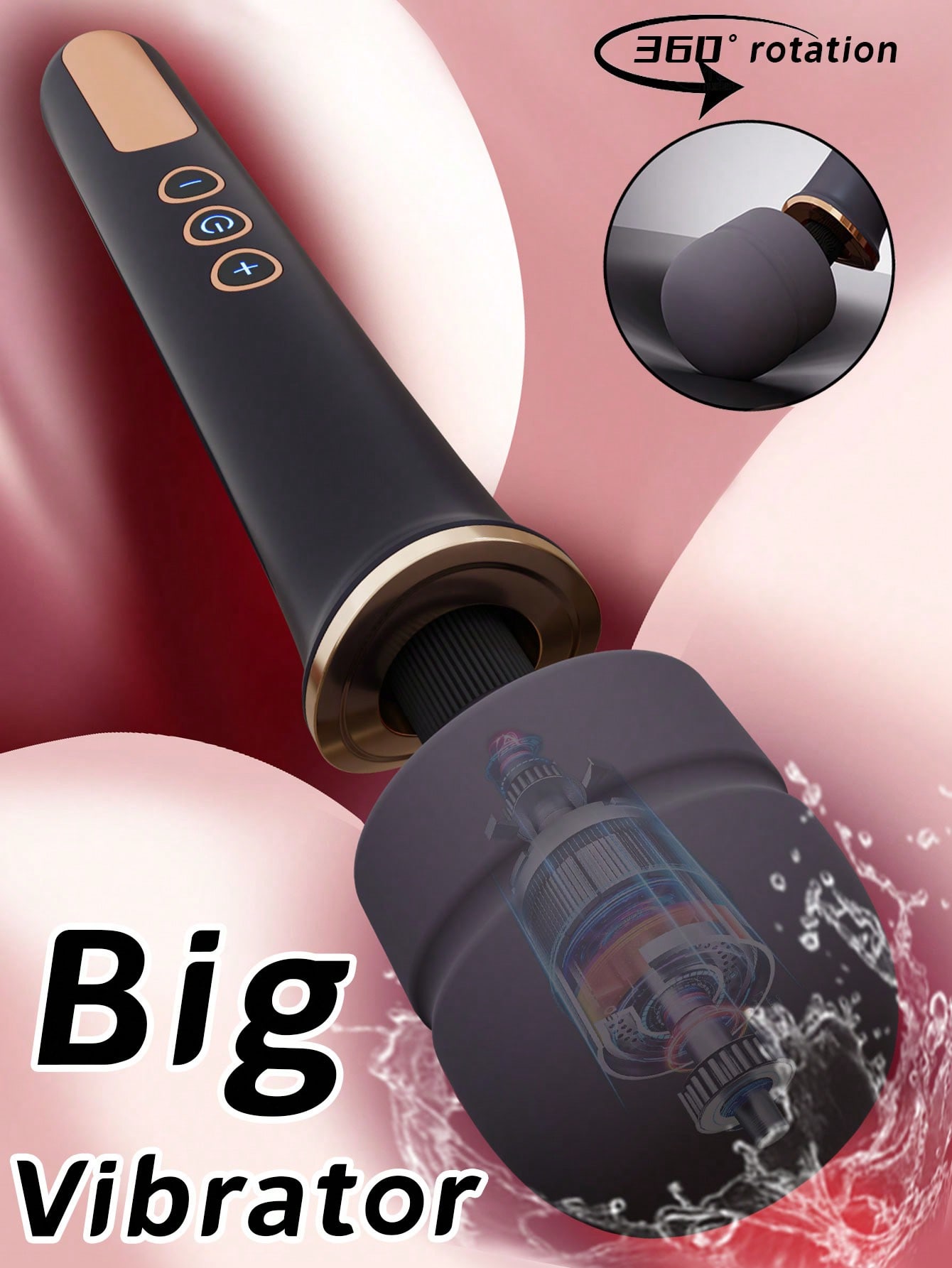 Rechargeable Full-Body Massager – 10 Modes, 5 Speeds, Giant Size & Ultra Flex Neck