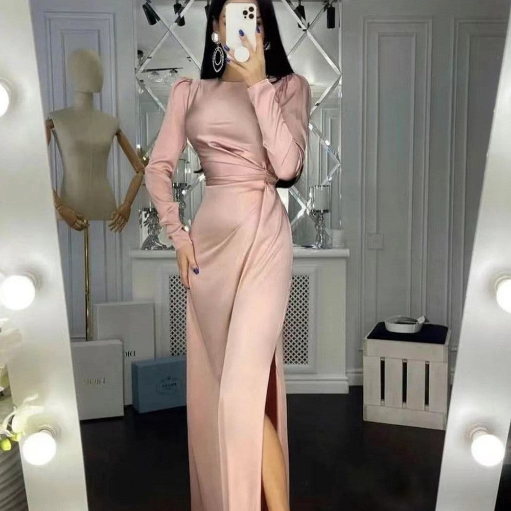 Long Sleeve Fashionable And Slim Dress