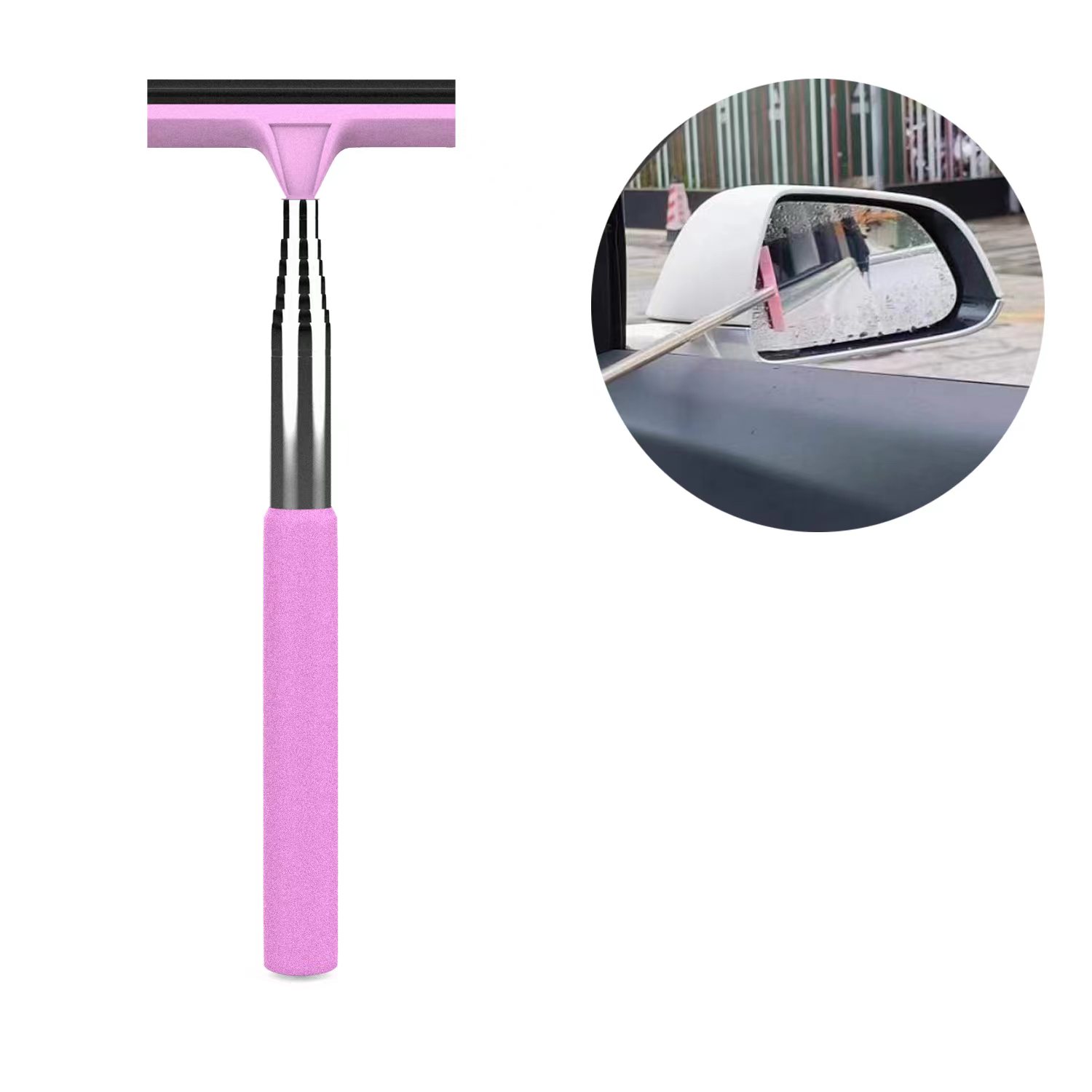 Pink Car Rearview Mirror Wiper