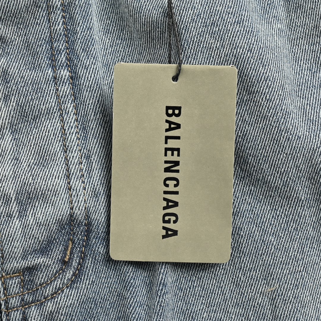 Balenciaga Ice Blue Wide Leg Jeans