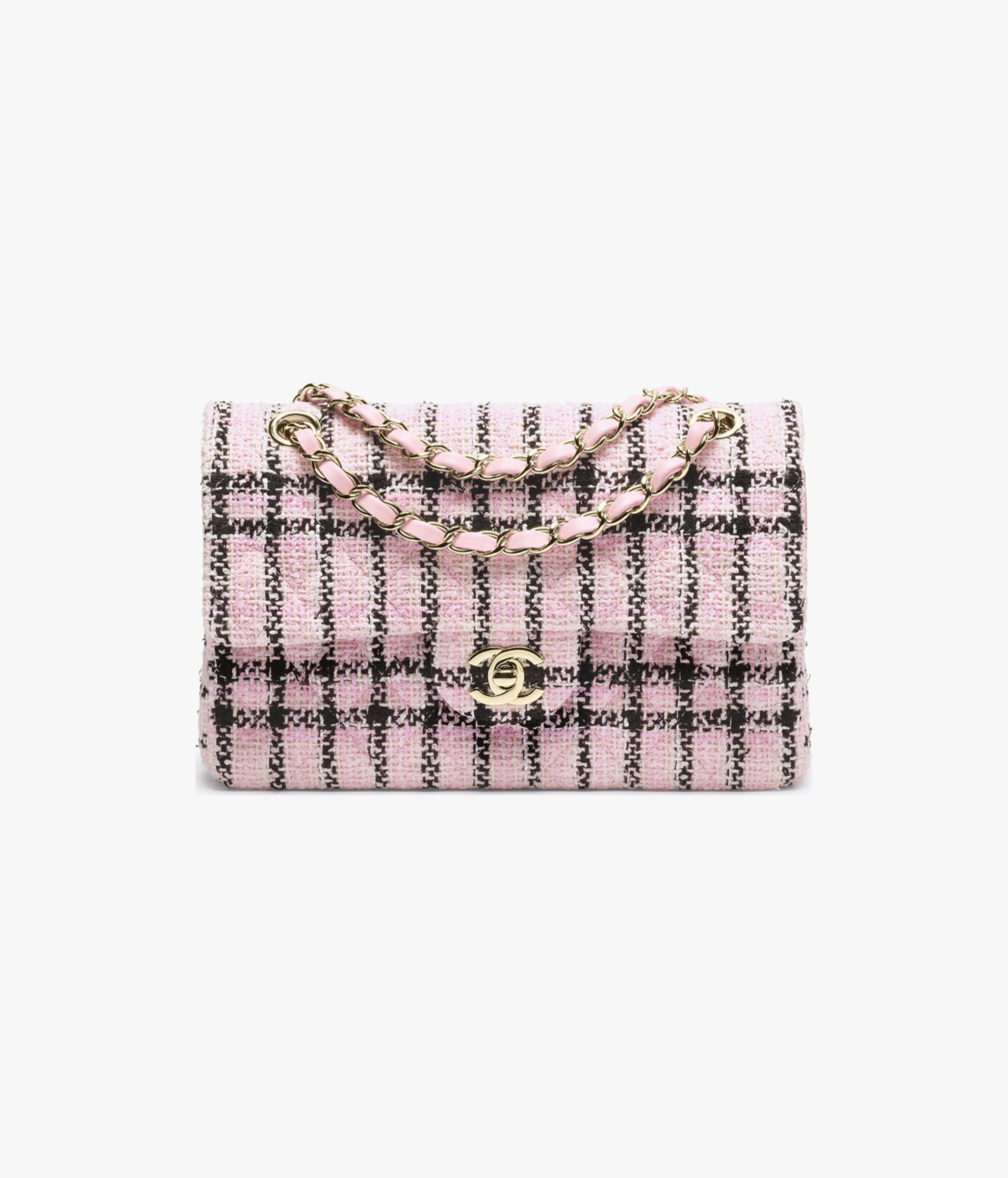 Chanel SpringSummer 2025 Small Classic Handbag Tweed A01113-B20599-NAGCJ