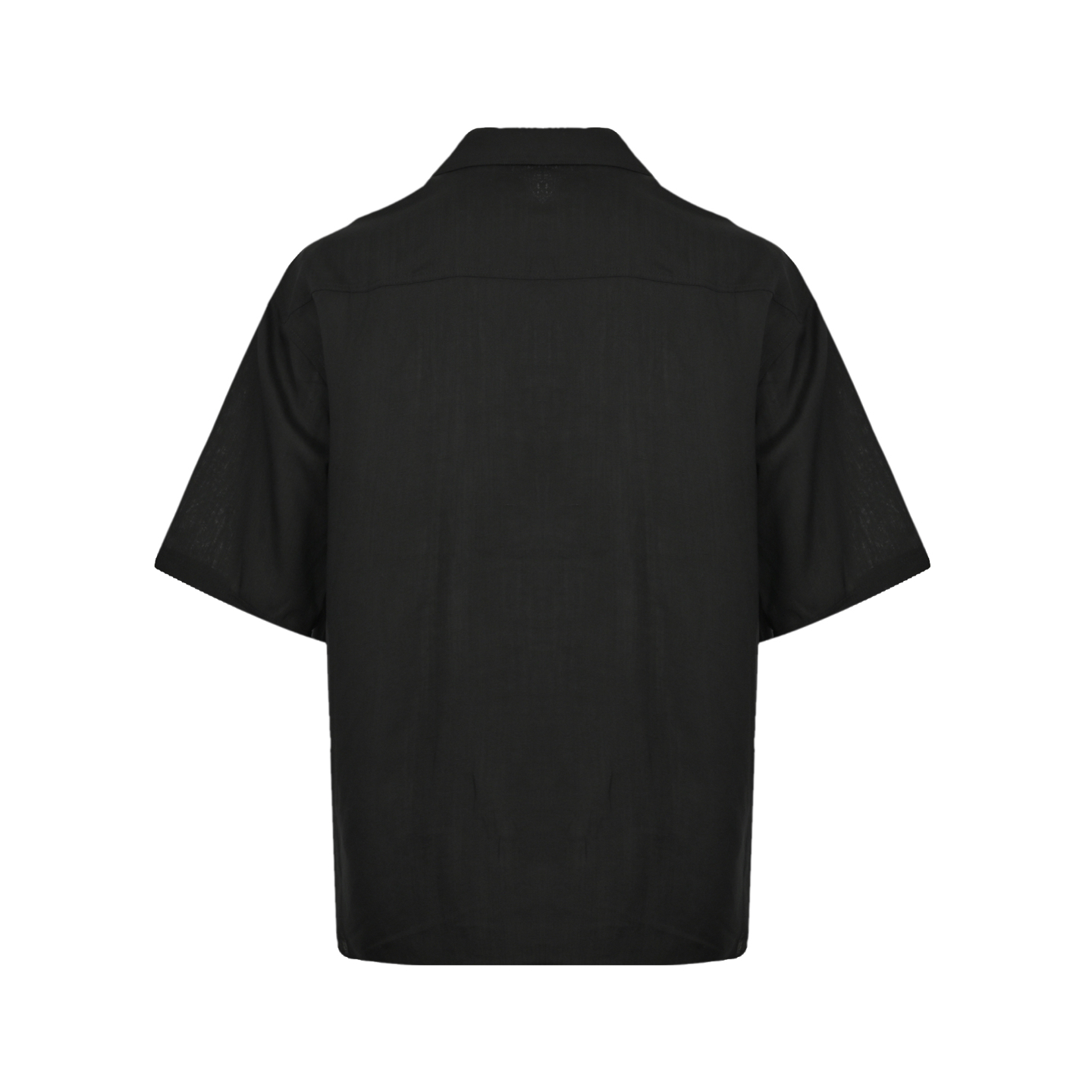 Loewe 25ss short-sleeved linen shirt with pocket embroidery