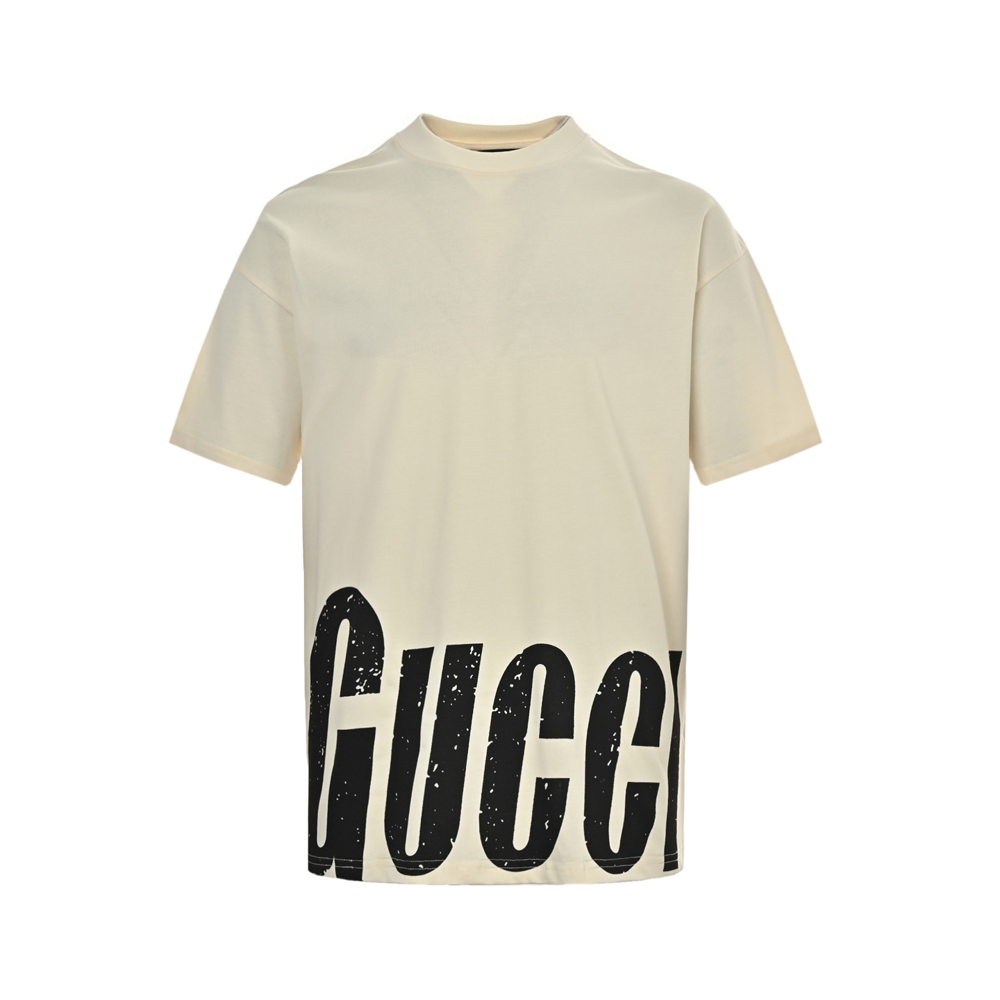Gucci & Balenciaga mottled letter print short sleeves