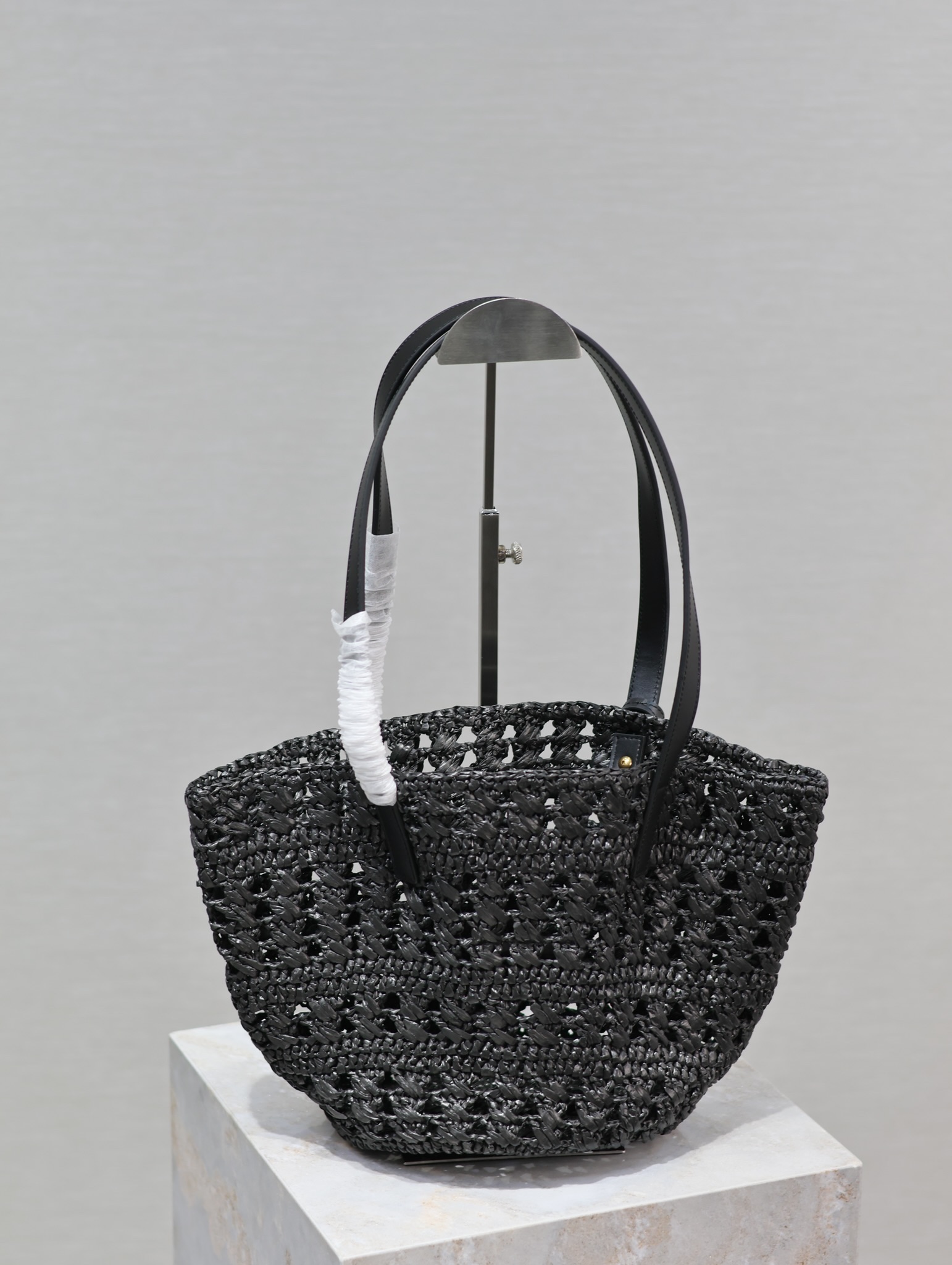 Yves Saint Laurent basket hollow straw tote bag 761461