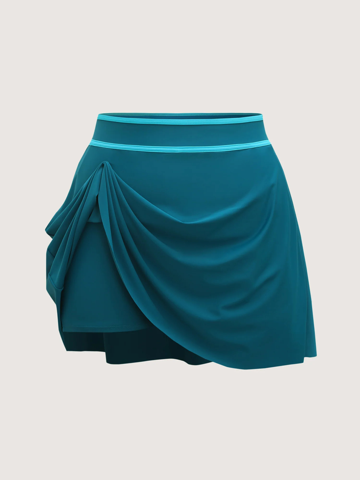 Color Contrast Slit Swim Bottoms