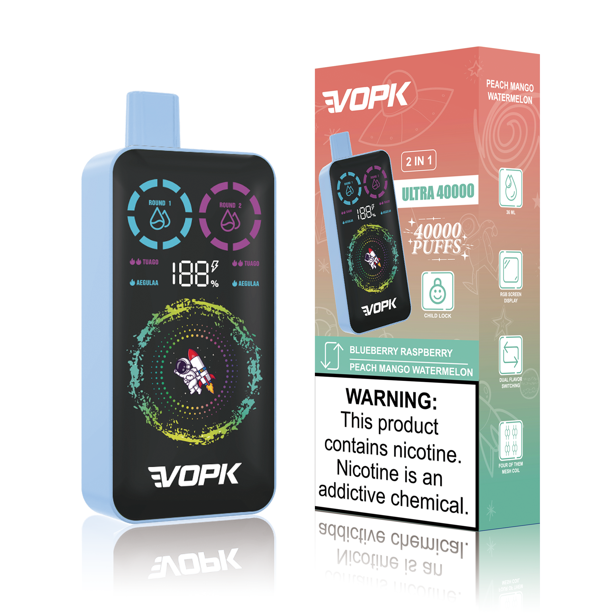 ULTRA 40000 Puffs - Double Taste Disposable Vape