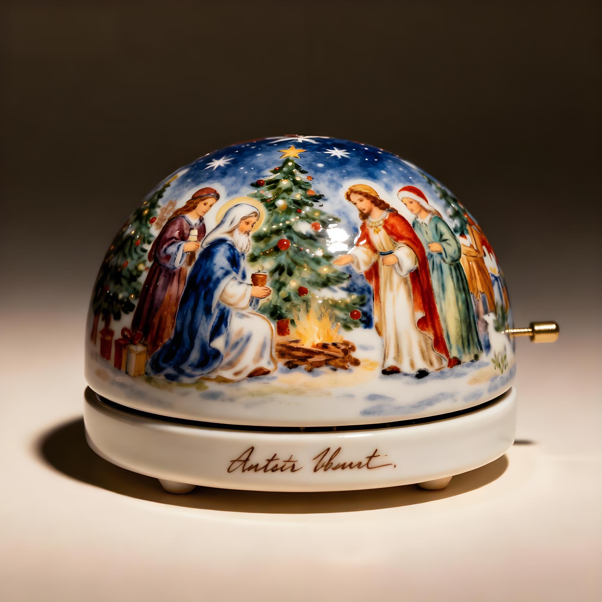 Nativity Christmas Music Box
