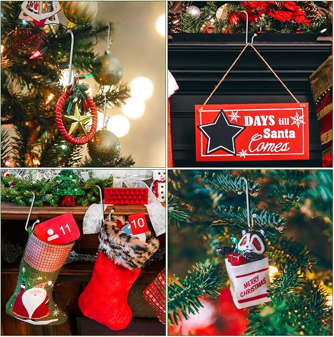 🌲Deluxe Christmas Ornament Hooks - Perfect for Christmas Tree Easter Decorations