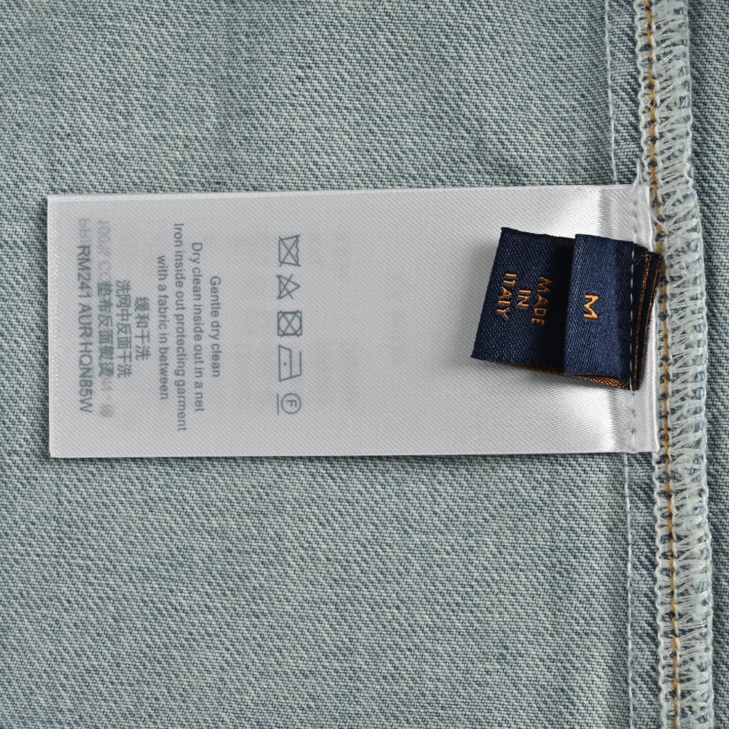 Louis Vuitton 25ss pocket embroidered denim short sleeve shirt