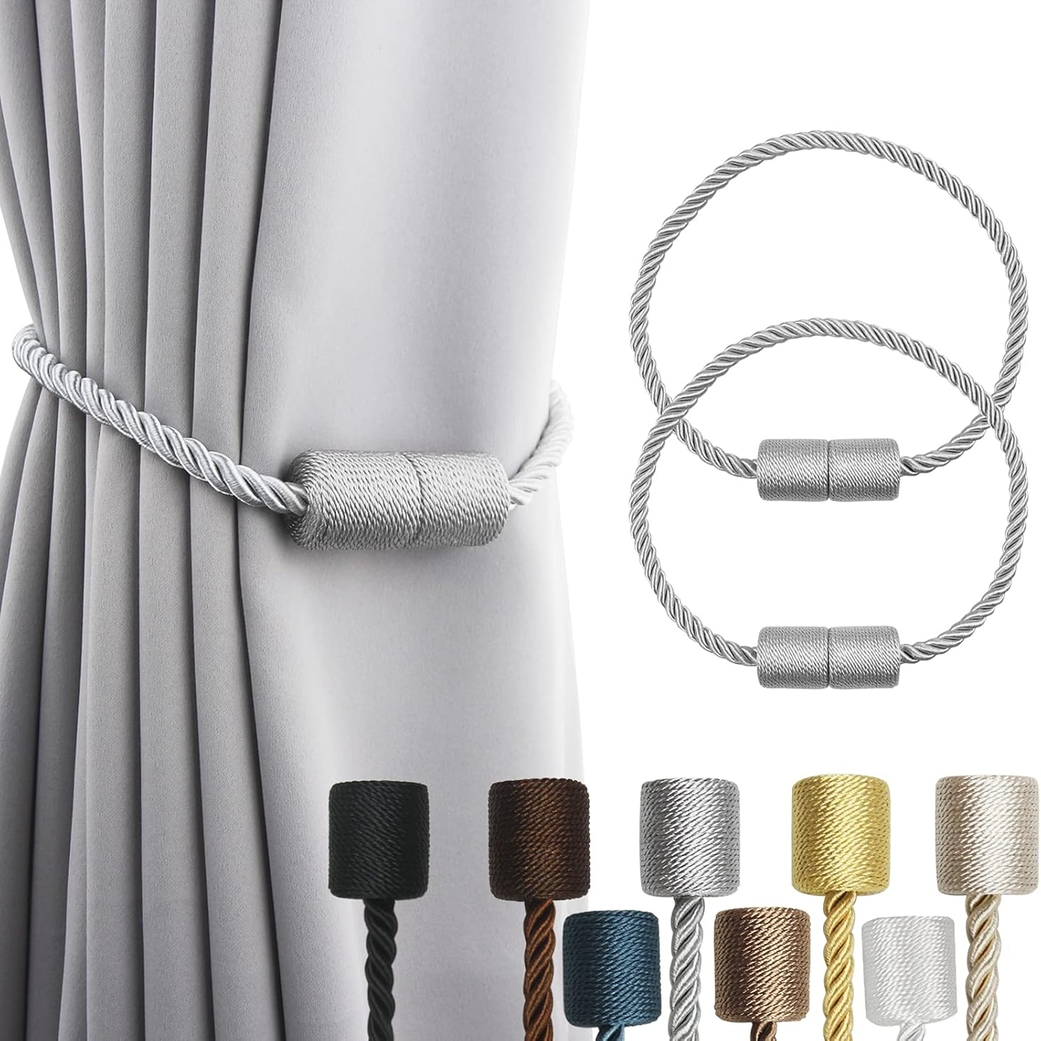 🔥On Sale🔥Strong Magnetic Curtain Tiebacks 2 Pack