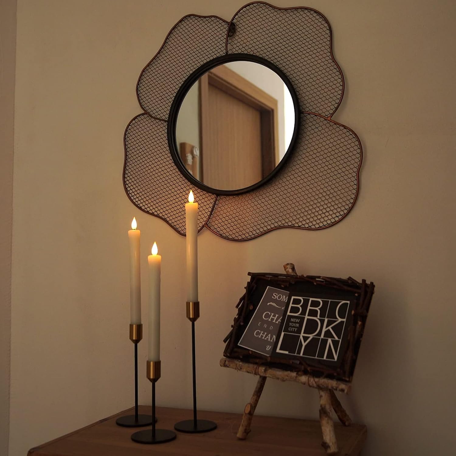 🔥ON SALE - 50% OFF🔥Real Wax LED Flameless Taper Candles with Timer