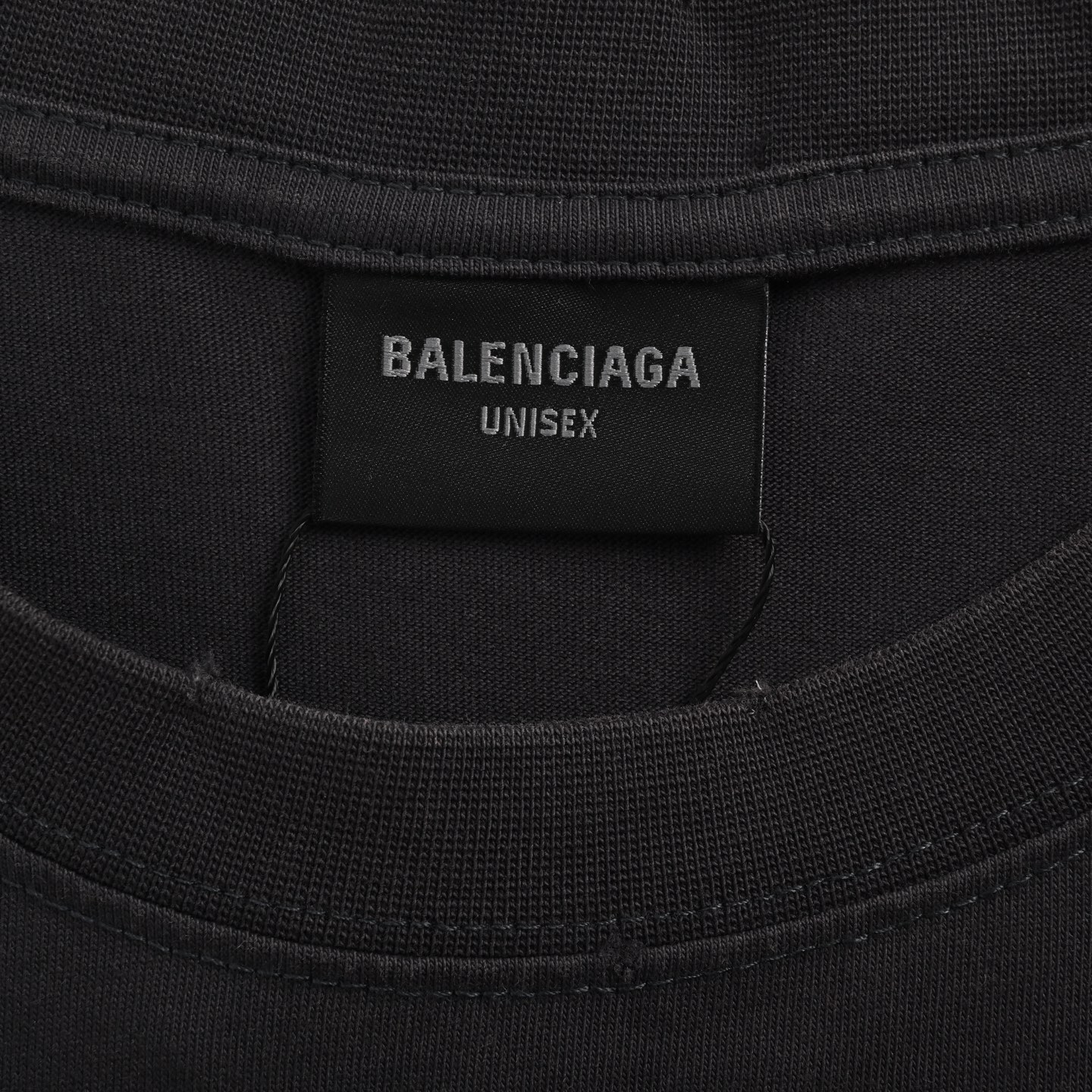 Balenciaga 25ss white tape print short sleeve