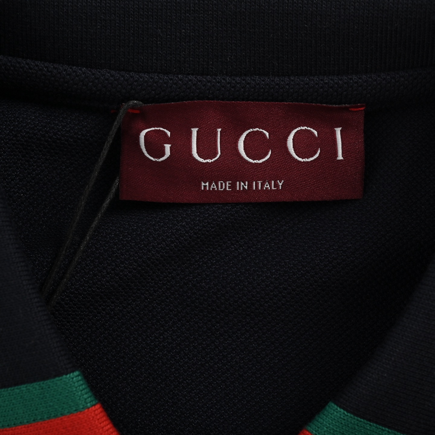 Gucci 25SS Collar Paneled Contrast Color Polo Short Sleeve