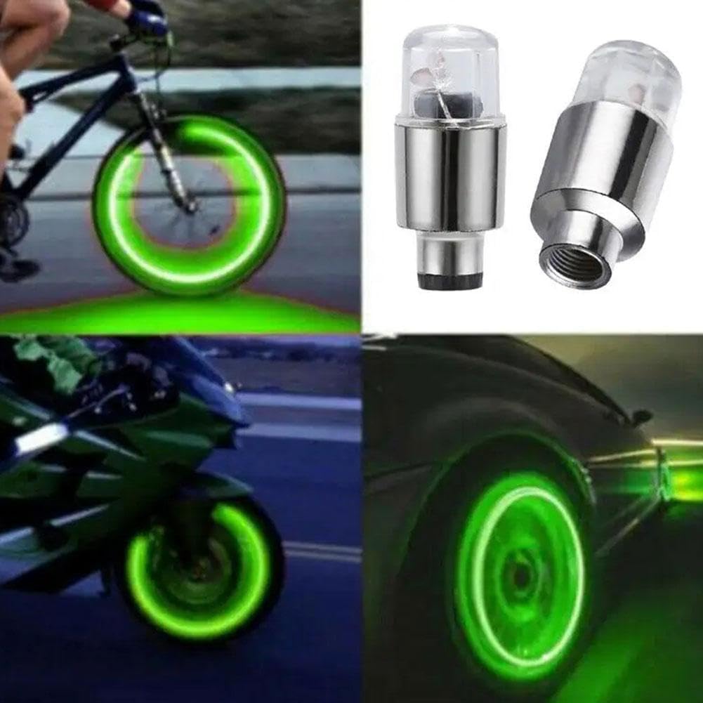 Motion Activated LED Wheel Lights Suitable for Cars, Motorcycles, Bicycles