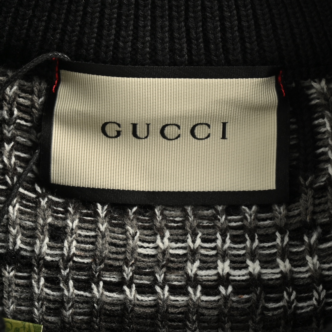 Gucci 24Fw Classic Interlocking G Jacquard Crew Neck Sweater