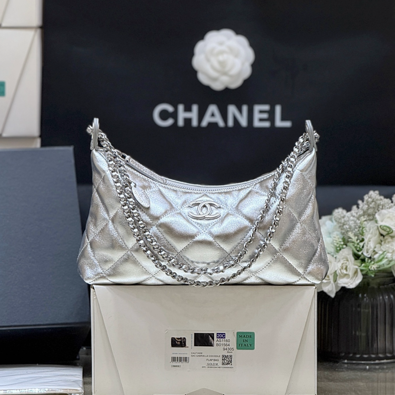 Chanel 25S spring and summer series hobo underarm bag AS5528 00118