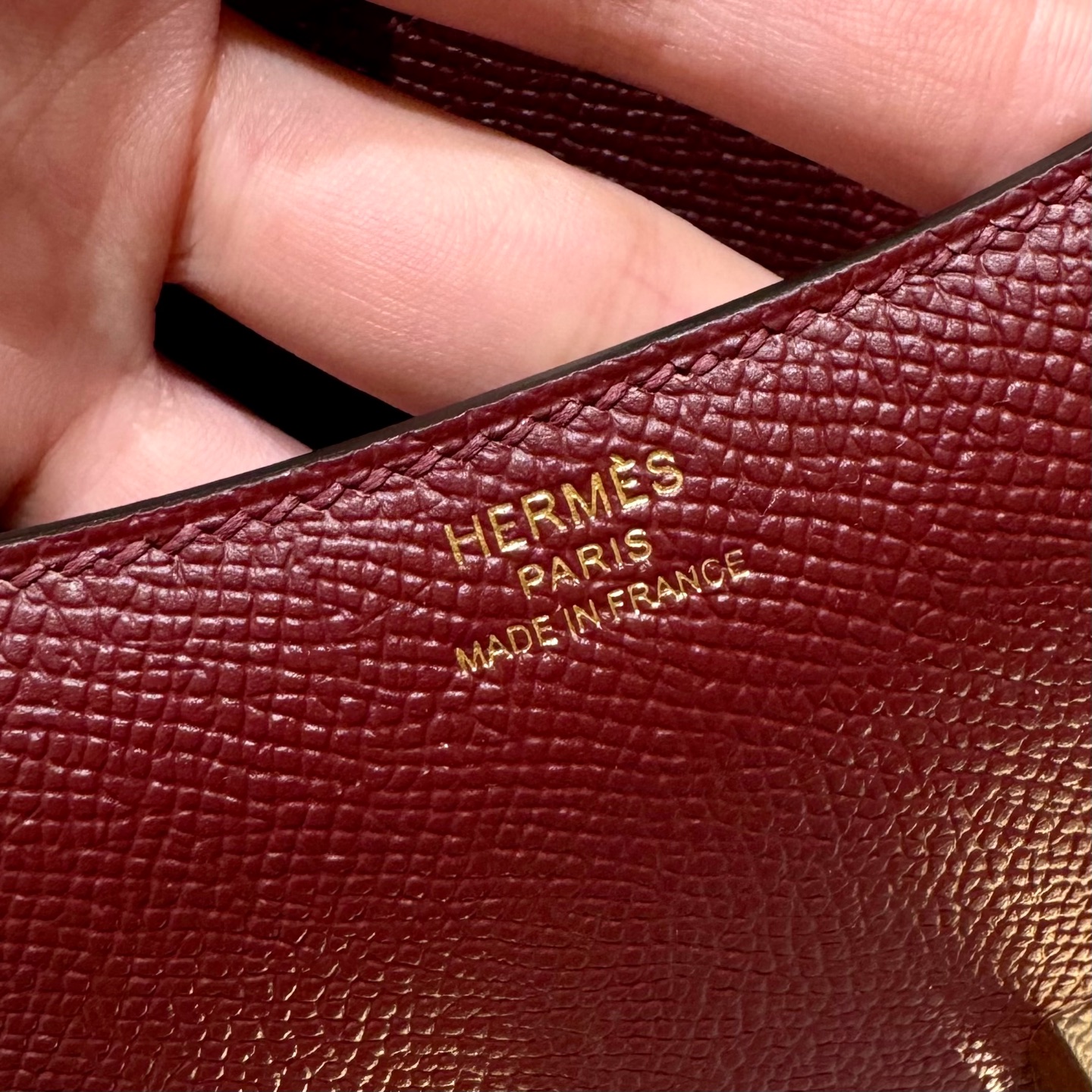 Hermes constance 55Rouge H handbag (handmade to order)
