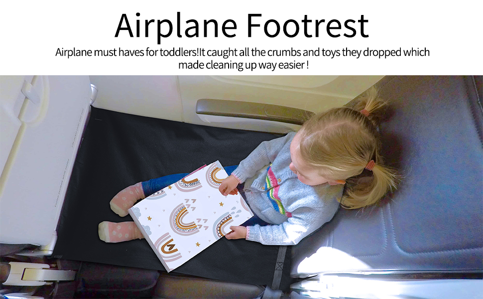Kids Portable Airplane Travel Accessories Footstool Seat Extender