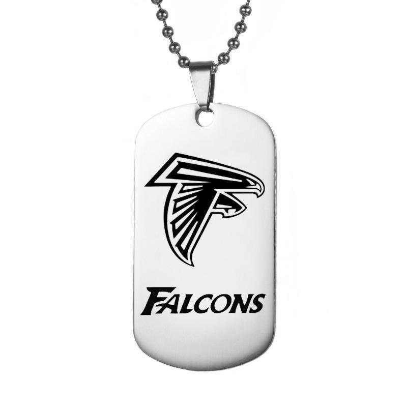 ATLANTA FALCONS TITANIUM STEEL DOG TAG