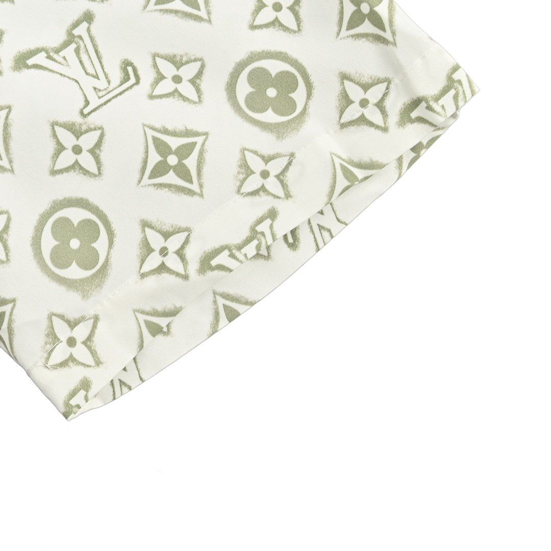 Louis Vuitton 24ss short-sleeved shirt with all-over monogram print